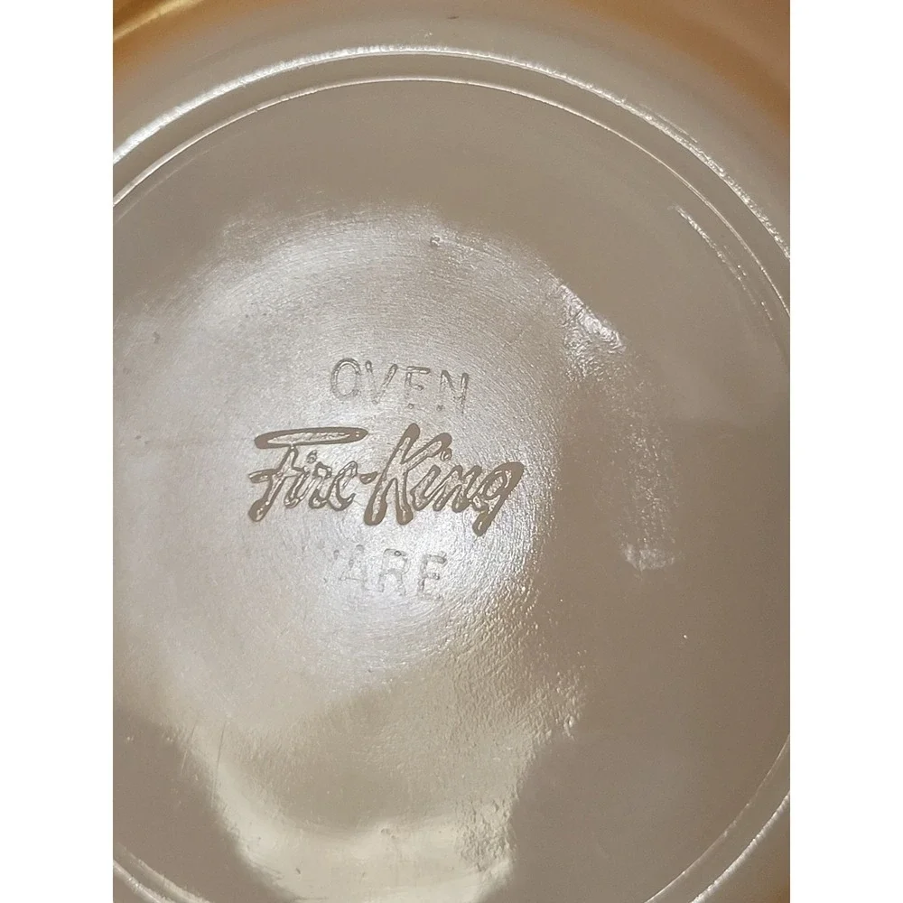 Fire King Peach Lustre Saucer Dish 6